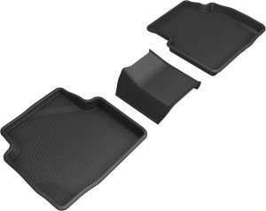 Ford Escape Floor Mat Set - Rear - 3D MAXpider - KAGU - Black - `20-`24